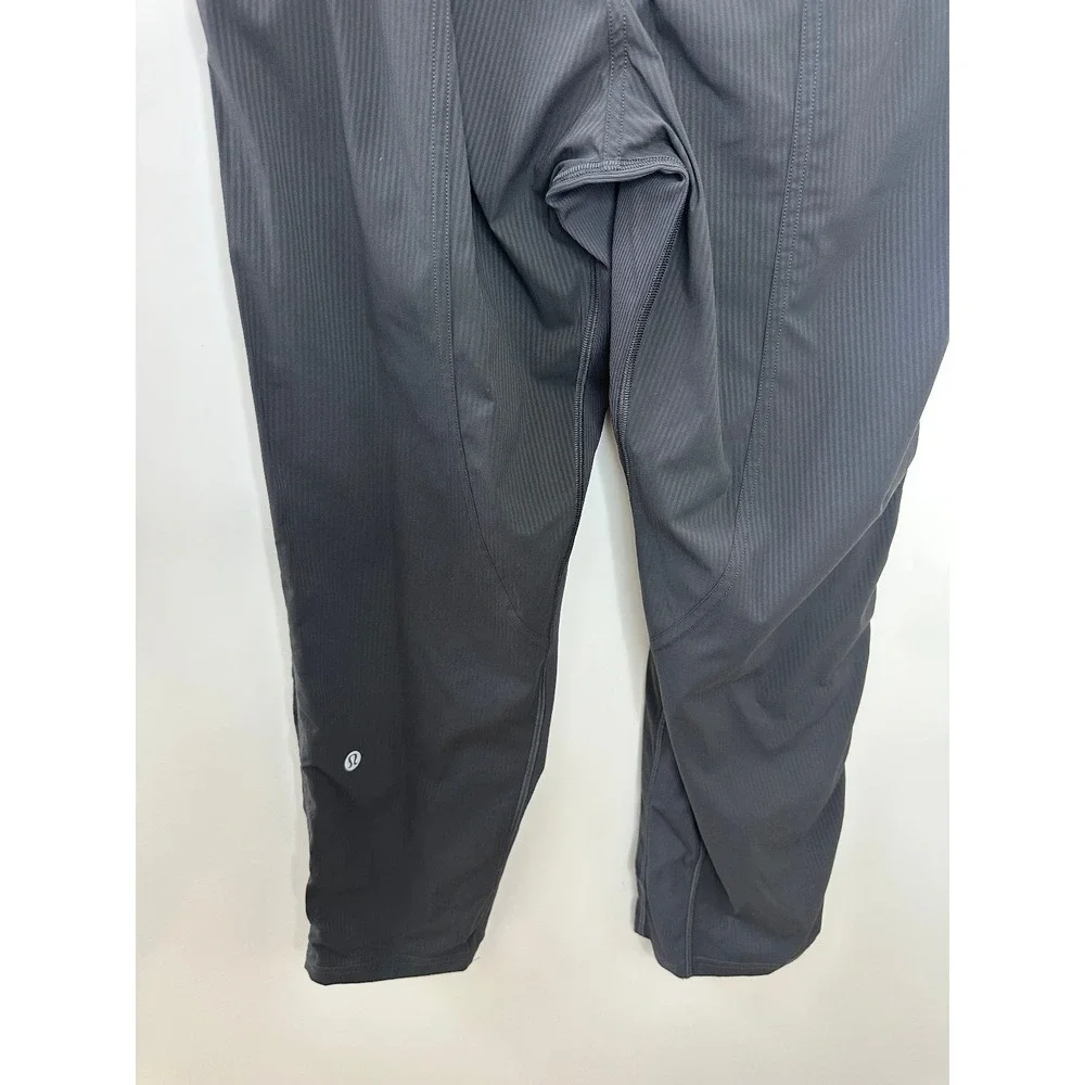 Lululemon Dance Studio Crop Pants 25" Size 6 Graphite Gray Stripe Lightweight - Picture 13 of 16